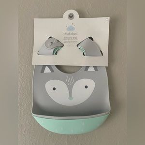 Cloud Island - 2 Pack Silicone Bibs